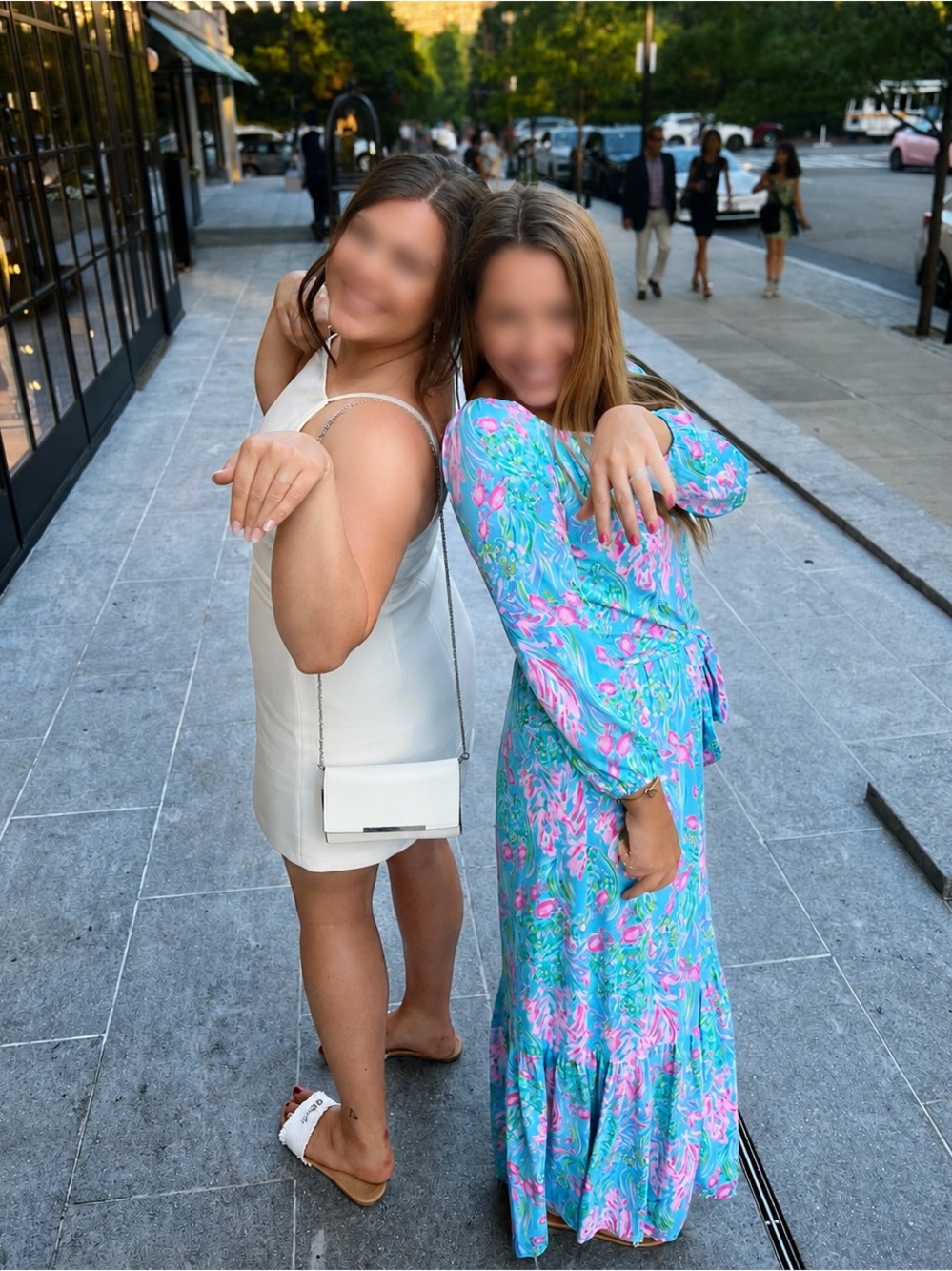 Lilly Pulitzer Odella Maxi Dress | XS | Off-the-Shoulder | Ocean Print | - Picture 4 of 7